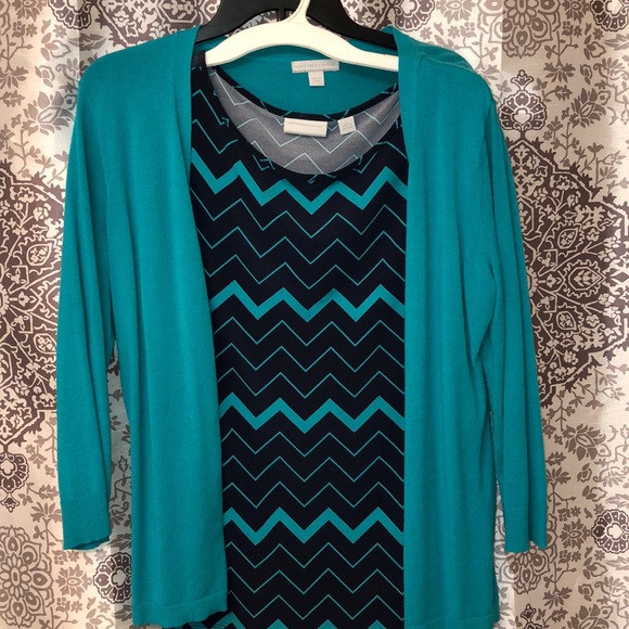 New York and Company Blouse and Sweater - Picture 2 of 4